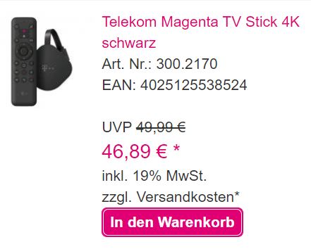 Telekom Magenta TV Stick